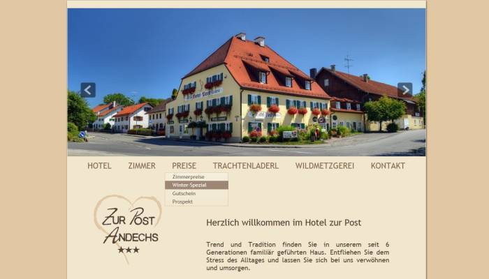 Hotel zur Post in Andechs